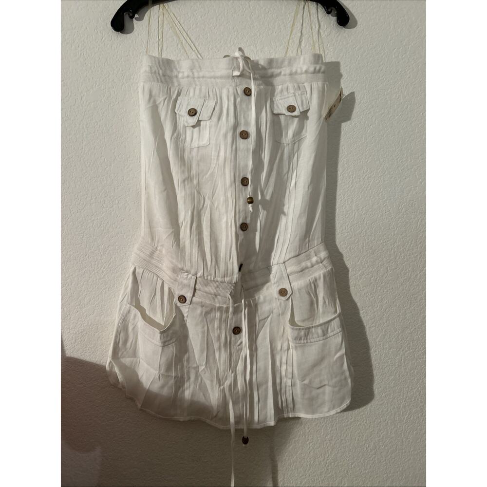 Women’s Medium Tube Top White Mustard Seed NWT